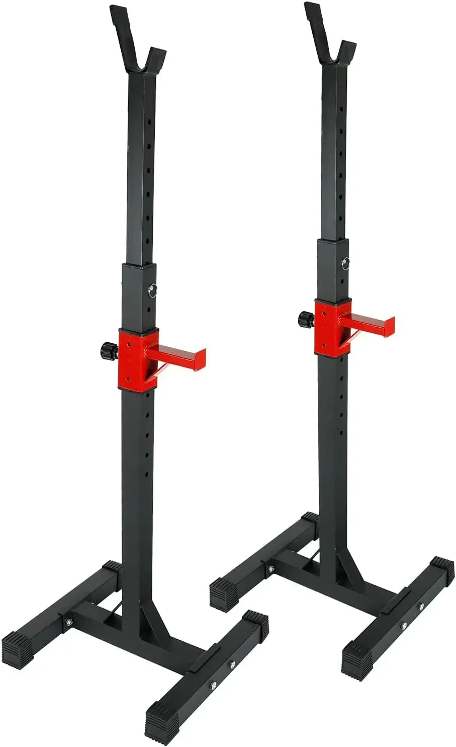 Adjustable Portable Squat Rack 441LBS Max Load Barbell Squat Rack Stands 45-70.5 Adjustable Bench Press Stands Dip Stand