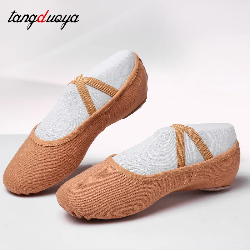 Dance Shoes women latin ballroom jazz tango Practice Training teaching dancing shoes woman ladies girls elastic cloth salsa flat