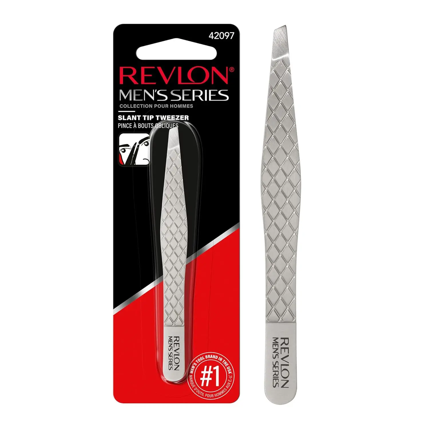 

Slanted Tip Tweezers for Men, Ultra-Sharp Precision for Eyebrow Shaping and Facial Hair Removal, Non-Slip Grip, Stainless Steel