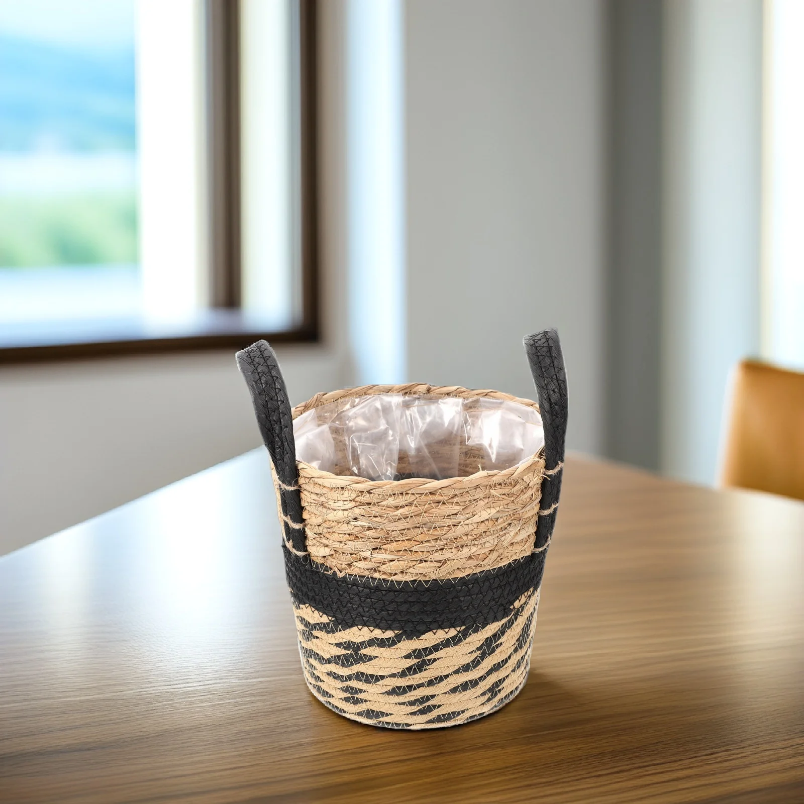 

Straw Flower Pot Basket Multi-purpose Woven Container Seaweed Pots Indoor Plants Decorative Plant Basket Woven Storage Planter