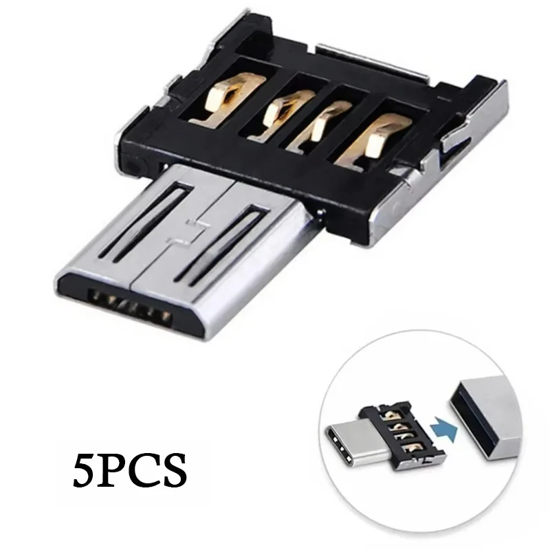 Universal USB To Type C Adapter OTG Adapter Connector Type-C Male to USB Female Data Converter For Macbook Xiaomi Huawei Phone