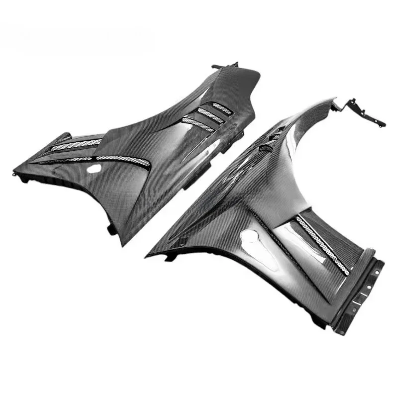

High Quality V1-Style Carbon Fiber Front Fender Body Kit Carbon Black Bolt-On New Condition Upgrade for 370z Z34