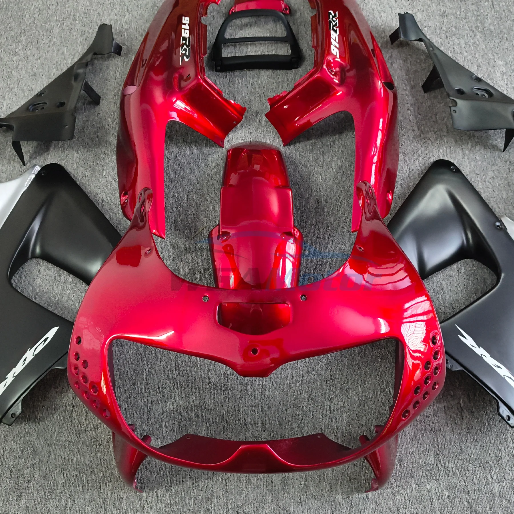 

New Motorcycle Fairings Kit For HONDA CBR900RR 893 1996 1997 CBR 900RR 96 97 CBR900 Red Silvery Black Bodywork Set