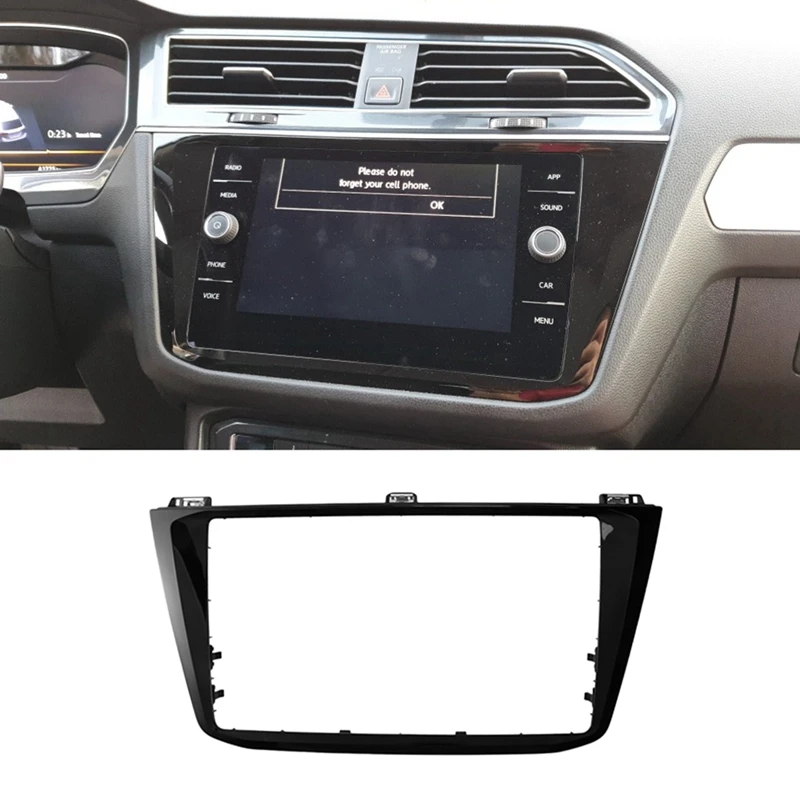 

MIB CD Radio Stereo Frame Plate Adapter Mounting Dash Installation Bezel Trim Kit For Tiguan MK2 2017-2020