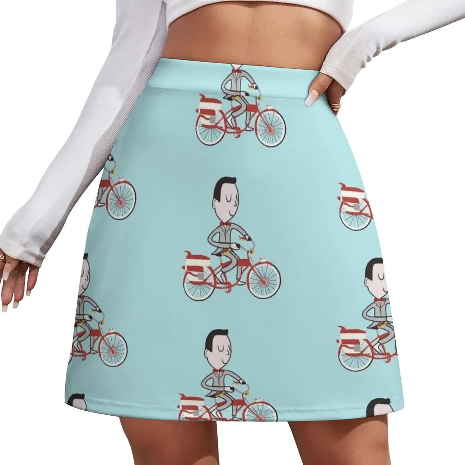 

My Bike - Pee Wees Big Adventure Mini Skirt Summer skirt Female dress Mini Skirt