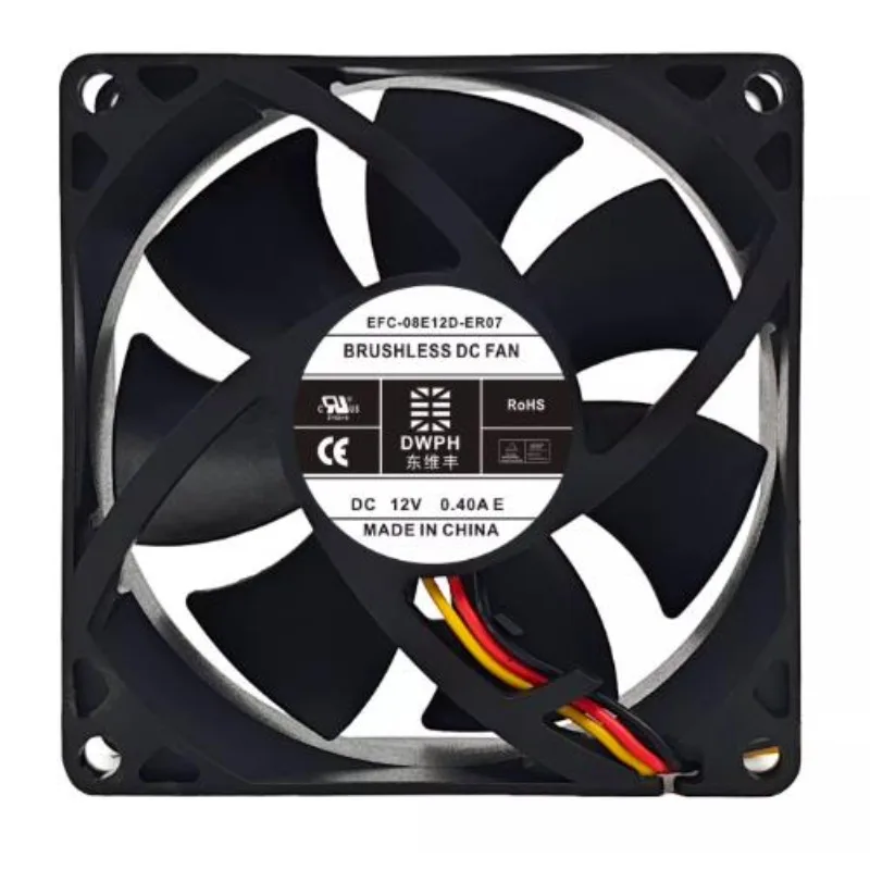 New Cooler Fan EFC-08E12D-EF05/EF07EFS-08 E12D-ER04/ER05/ER0712V Alarm Cooling Fan 8cm 80x80x25mm
