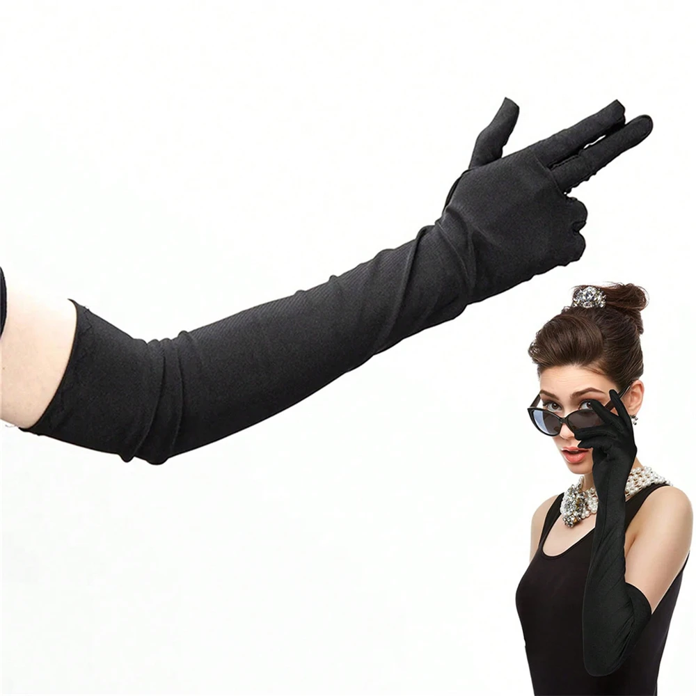 1 pair Women  Elbow Long Gloves Sexy Thin Breathable Protection Party Dress Glove Long Sleeve