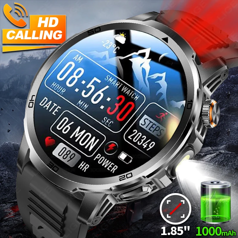 

LIGE Smartwatch 1000 мАч Bluetooth Call Смарт-часы Мужские спортивные часы с фитнес-трекером Водонепроницаемые умные часы для Android iOS Новинка