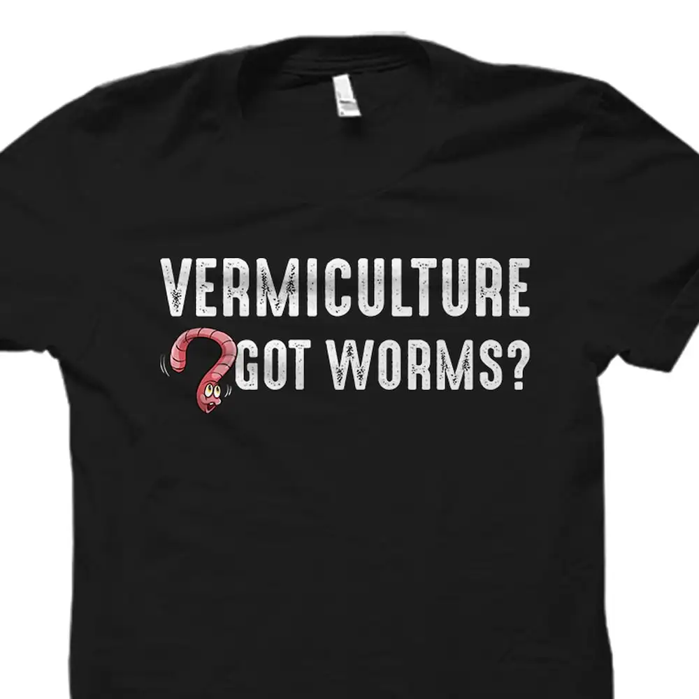 Vermiculture T Shirt Vermicompost Earthworms Worm Os3843