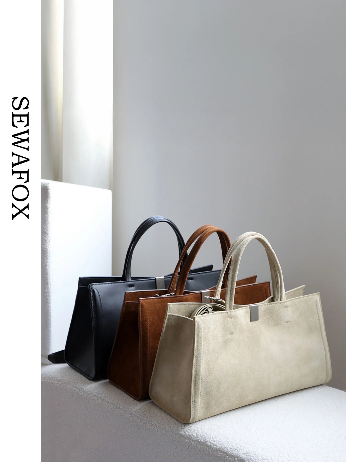 

Большая кожаная сумка-тоут Capaci, простая повседневная сумка через плечо, женская сумка на одно плечо, новинка 2025 года, пригородная сумка Sle