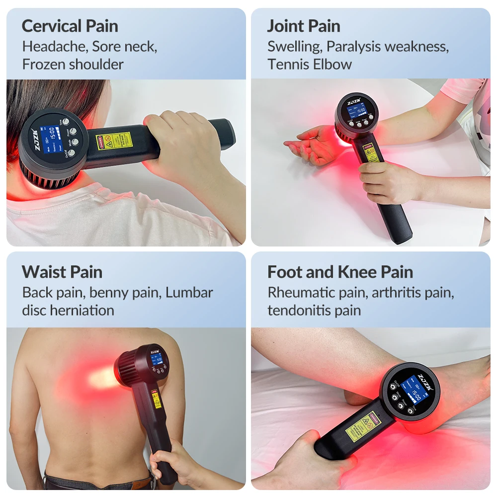 2026 Dual Wavelength 650nm 808nm Physiotherapy Equipment 5W Therapy Device for Rehabilitation Clinic Pain Relief Handheld