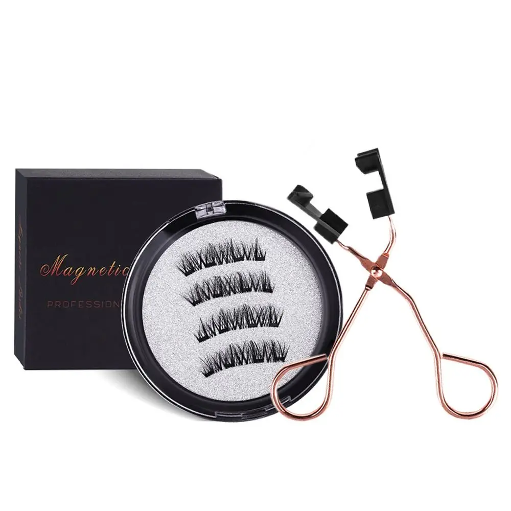 Faux cils magnétiques réutilisables sans colle, cils d'aspect naturel, eye-liner nécessaire