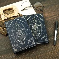 Magic Owl Hardcover Pattern Notebook Retro Creative Handbook Office Meeting Minutes Portable