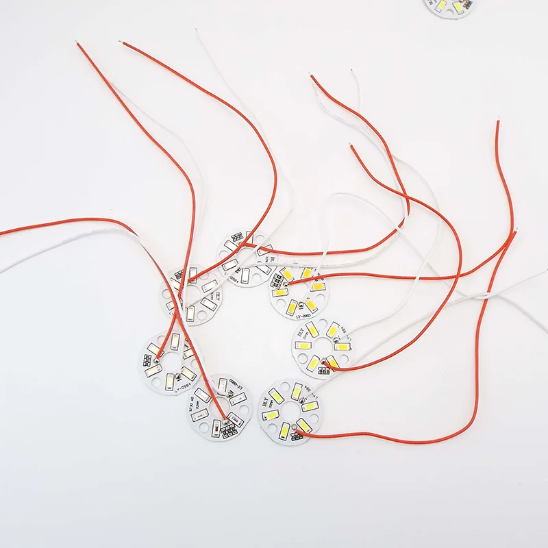 DC 5V USB LED Chip Beads Surface Dimmable Bulb Transformation LED Light Source Dia 32MM 5730SMD  3W Light Single Color u