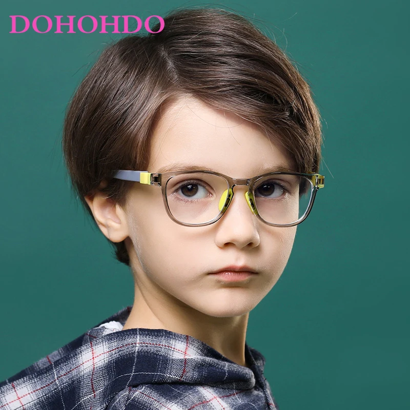 High Quality Kids Blue Light Glasses Without Graduation Child Clear Computer Spectacles Zero Prescription Medical Glasses Frames