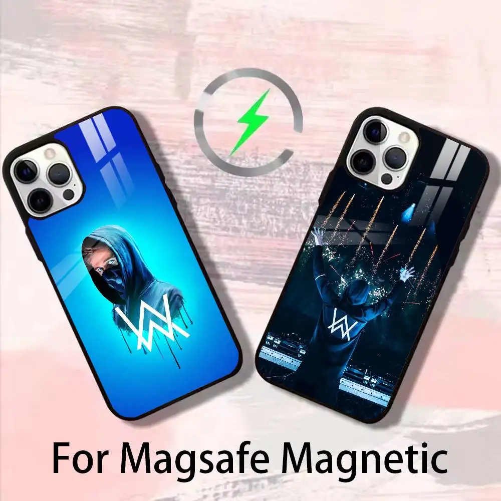 

DJ A-Alan W-Walker Phone Case For iPhone 17,16,15,14,13,12,Plus,Pro,Max for Magsafe Magnetic Wireless Charging