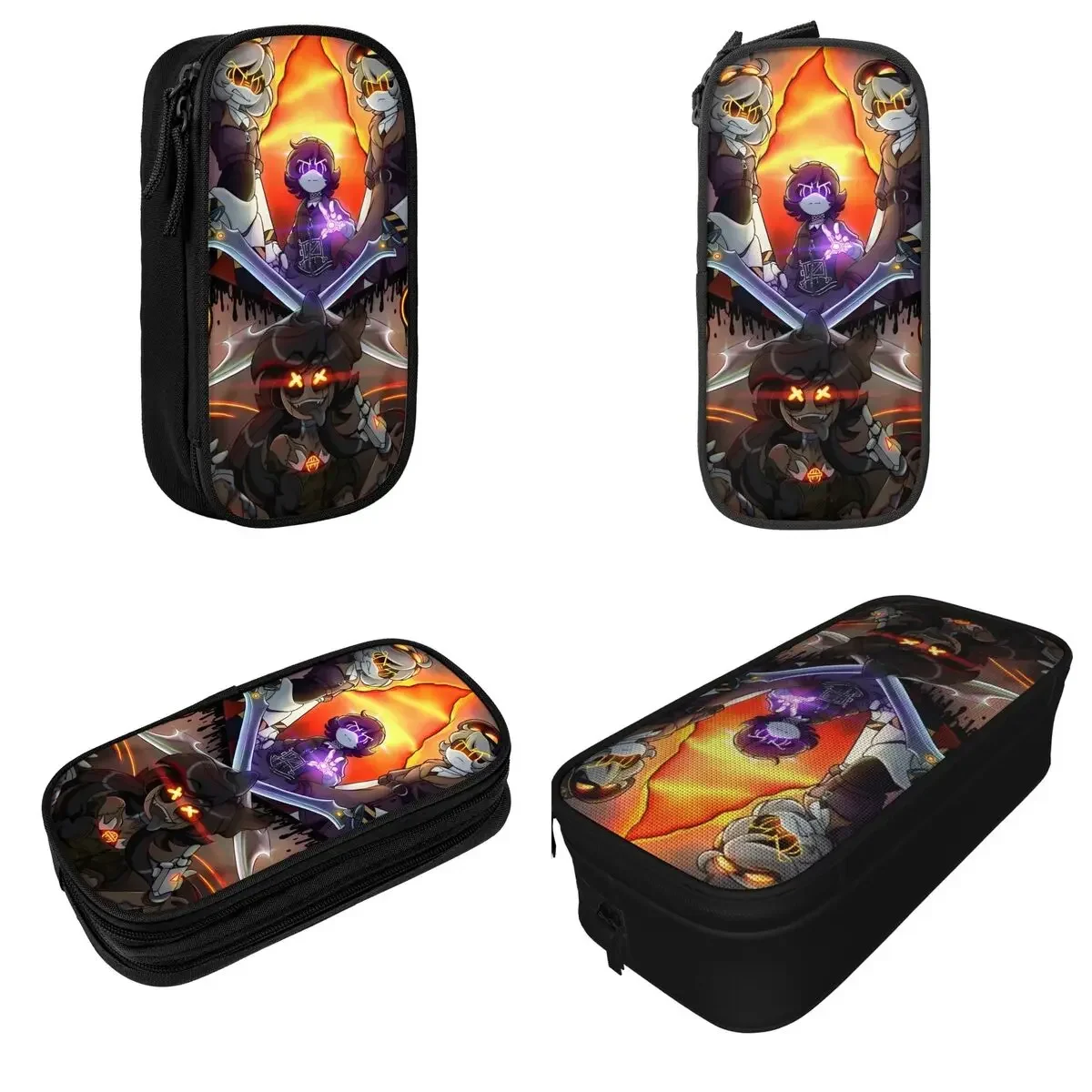 Murder Drones Pencil Cases Black Comedy Science Fiction Pen Bags Girl Boy Big Capacity Students School Cosmetic Pencil Box