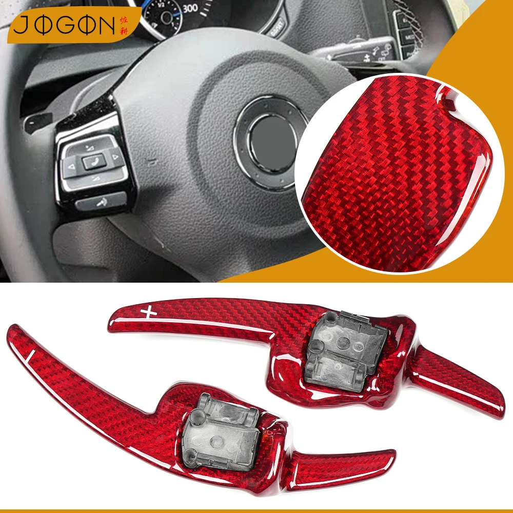 

For Volkswagen Golf 6 MK5 Jetta GTI R20 R36 CC Scirocco POLO Passat B6 B7 Tiguan Steering Wheel Paddle Shifter 100% Carbon Fibre