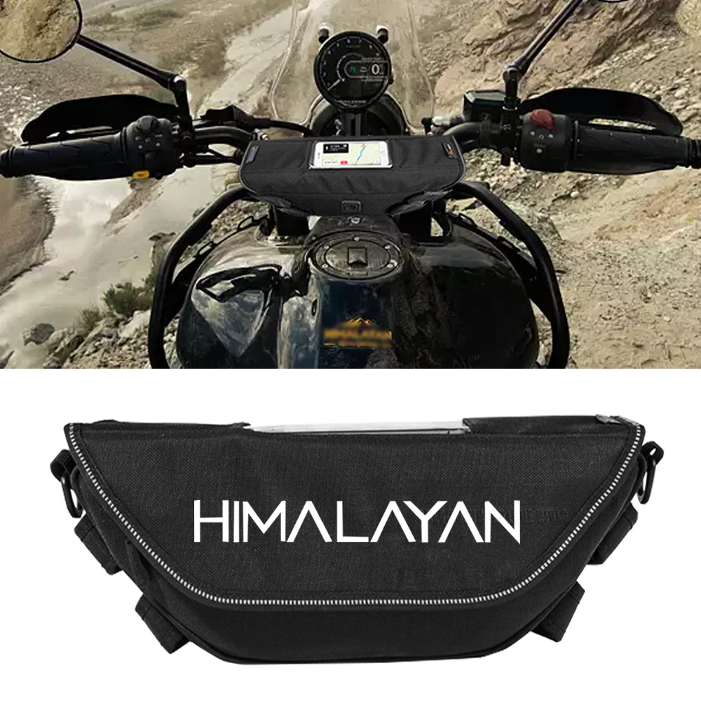 

For Himalaya 450 HIMALAYAN 450 2024 2025 Waterproof motorcycle handlebar travel navigation bag