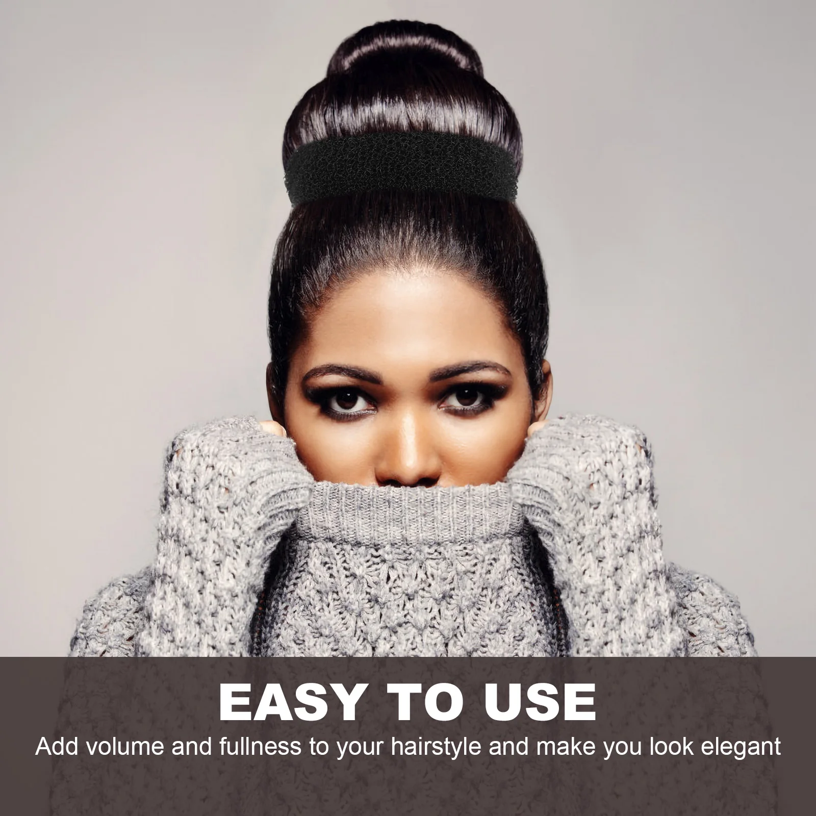 

2 Sets Hair Donut Bun Makers Styling Set Elastic DIY Accessories Baby Tie Modelling Tool Hair Design Tools