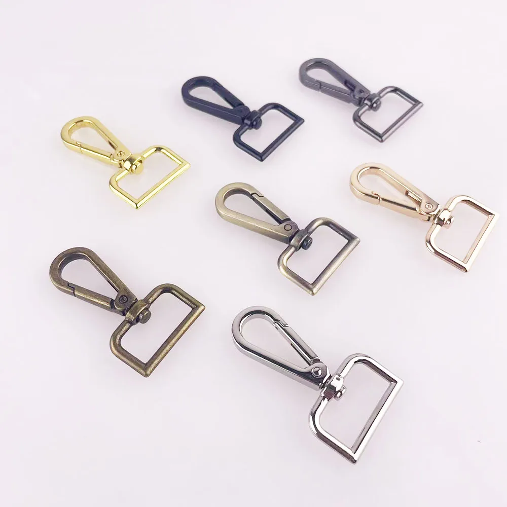 10Pcs 25mm 1 inch Metal Connector Buckle For Bag Strap Hanger Luggage Dog Collar Swivel Clasps Trigger Clips Snap Hook DIY Craft