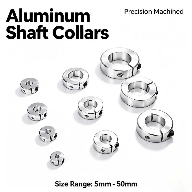 1/2/4PC Optical Axis Fixed Locking Limit Ring Separate Fixed Ring Open Type Limit Shaft SCSAW 4/5/6/8/10/12/13/14/15/16/17/18/20