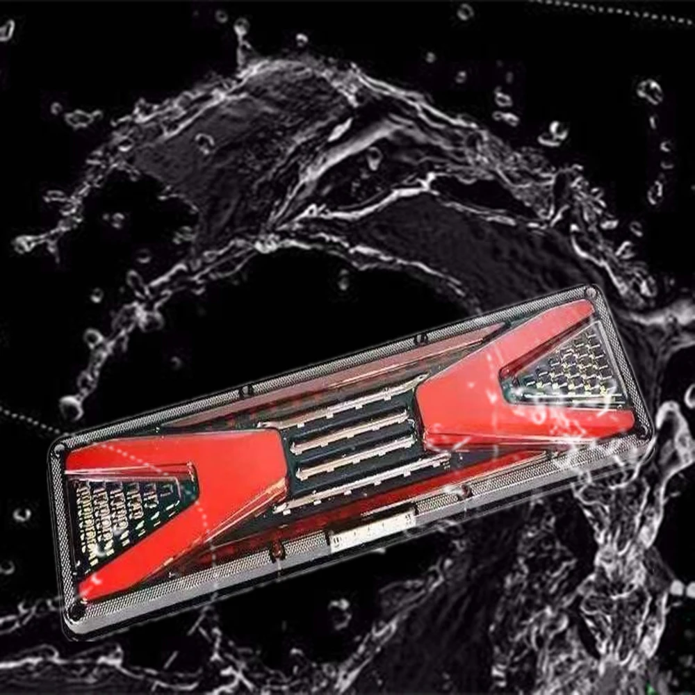 2pcs עמיד למים 12/24v פנסים קרוון משאית לעצור אחורי זנב אור אוטומטי אור אור אור ערפל