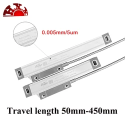 HXX DRO Slim Linear Scale 5um TTL Lathe Mill Machine 50 100 150 200 250 300 350 400mm 20x29mm Small Encoder Grating Ruler Sensor