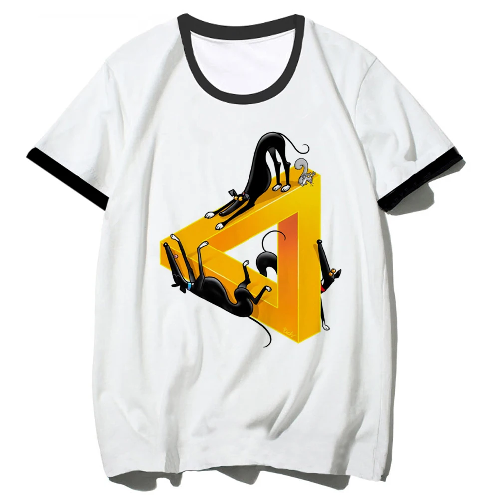 Escher t-shirts women harajuku funny anime t-shirts girl harajuku clothes