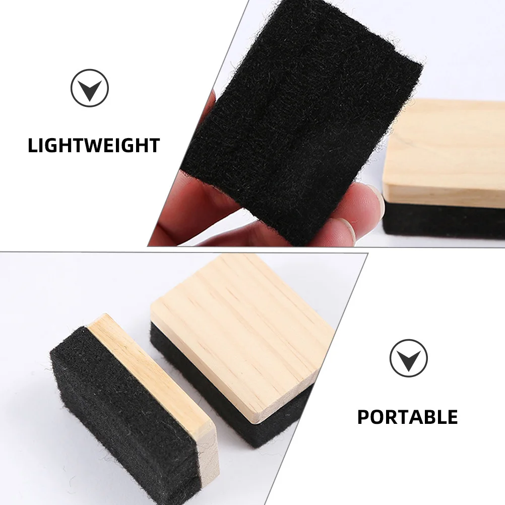 5 Stuks Houten Krijtbord Gummen Bulk Voor School Klas Kantoorbenodigdheden White Board Gummen Voor Krijtbord Ruitenwisser