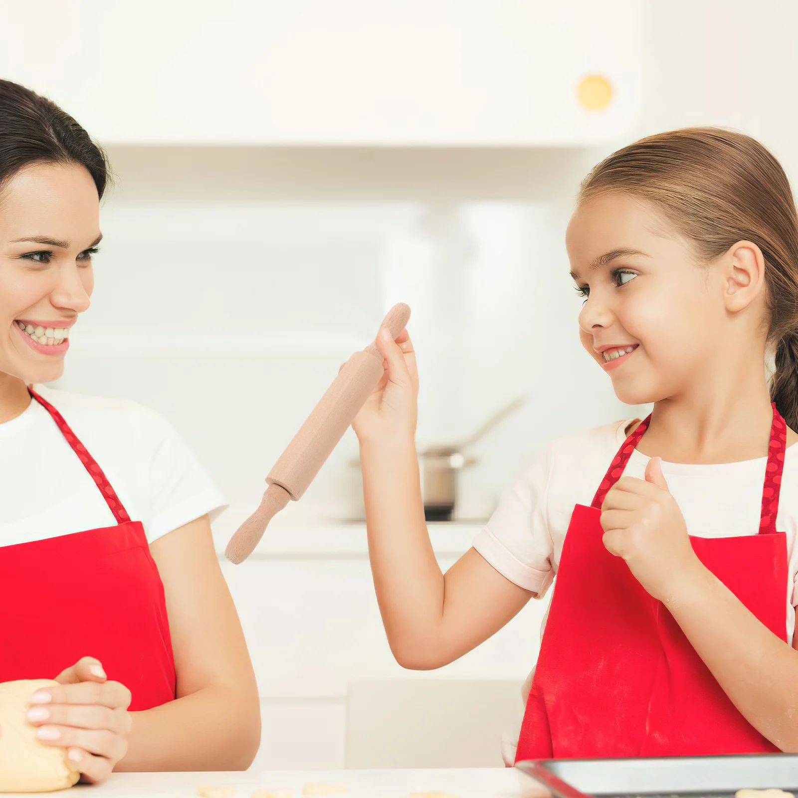 

8 шт. детский набор для выпечки, мини-деревянная скалка с антипригарным покрытием, маленький валик для кондитерских изделий, детские кухонные инструменты для печенья, помадки