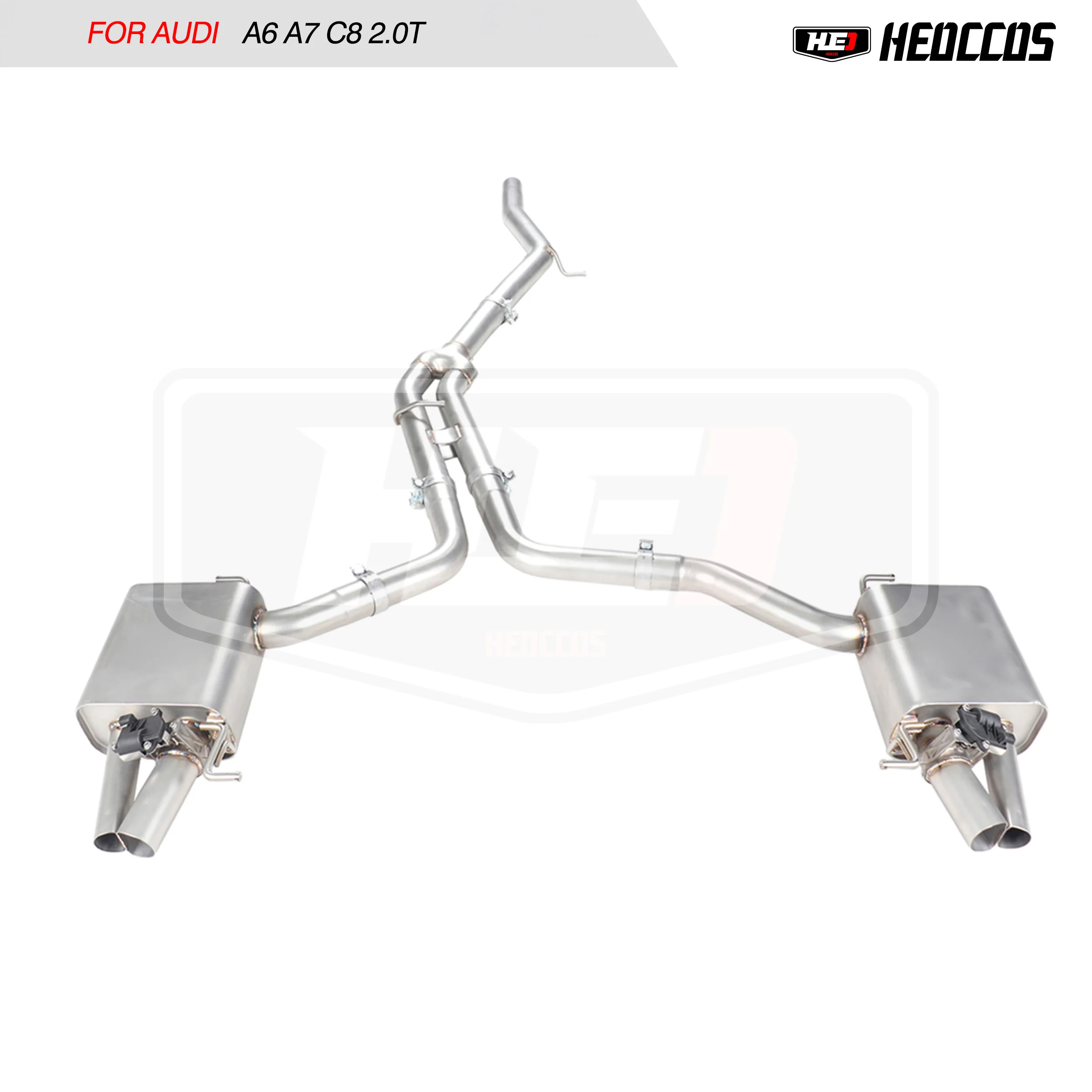 

HEO Stainless Steel Exhaust Muffler System For Audi A6 A7 C8 2.0T Matching RS Bumper