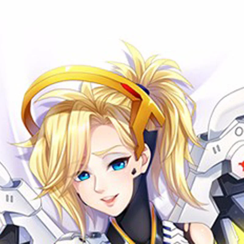 Anime Dakimakura Pillow Cover Mercy Double Sided Print Pillow Case 120cm-180cm Custom Cartoon Character DIY Home Decor