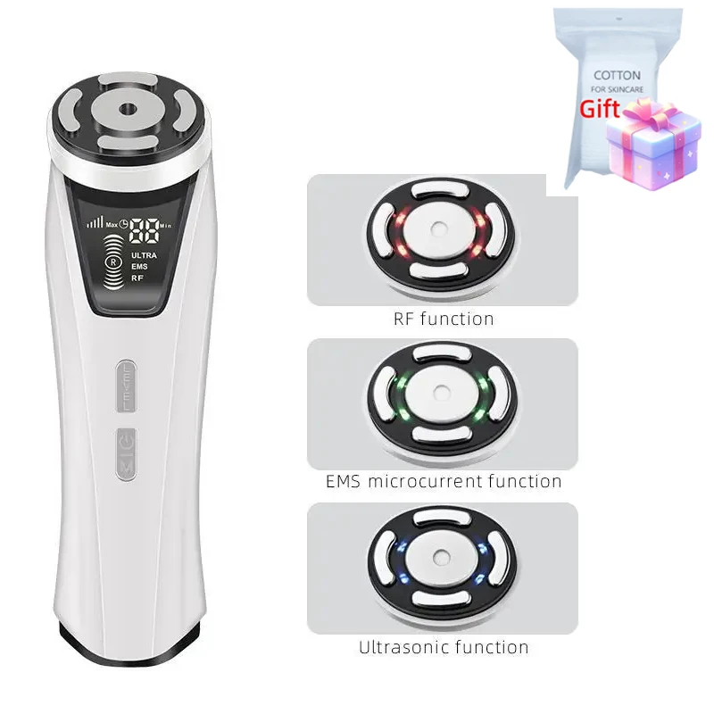 EMS Mini HIFU Facial Ultrasonic Lifting Beauty Meter Facial Lifting Firming Wrinkle Massager Facial Care Beauty Tools skin care