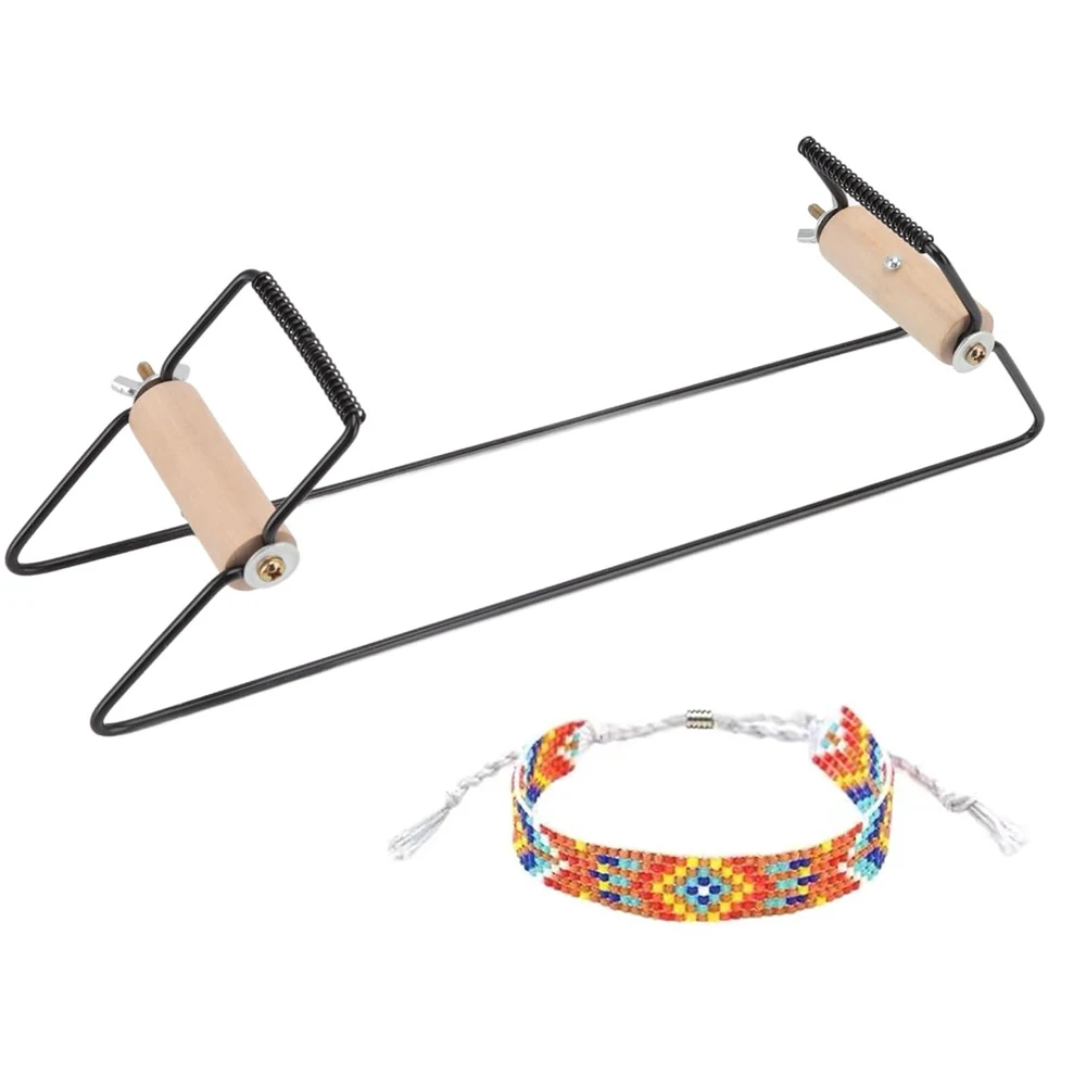 

Beading loom,DIY metal beading loom set Fun beginner loom beading supplies for bracelet necklace belt jewelry making
