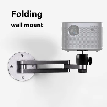 Folding Projector Bracket Wall Mount Adjustable Durable Aluminum Alloy Projector Stand Compatible with Xiaomi XGIMI ThundeaL FastShipping