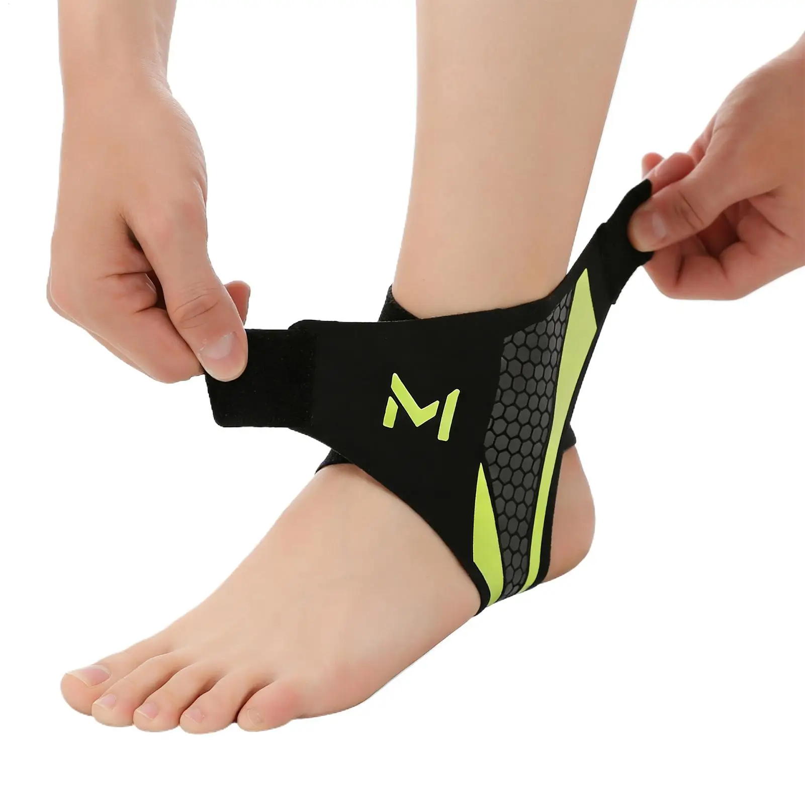 Ankle Sleeve Breathable Sports Sleeve Foot Brace Ankle Support Strap for Exercise Fitness Walking Running Hiking Cycling Skating - Image 2