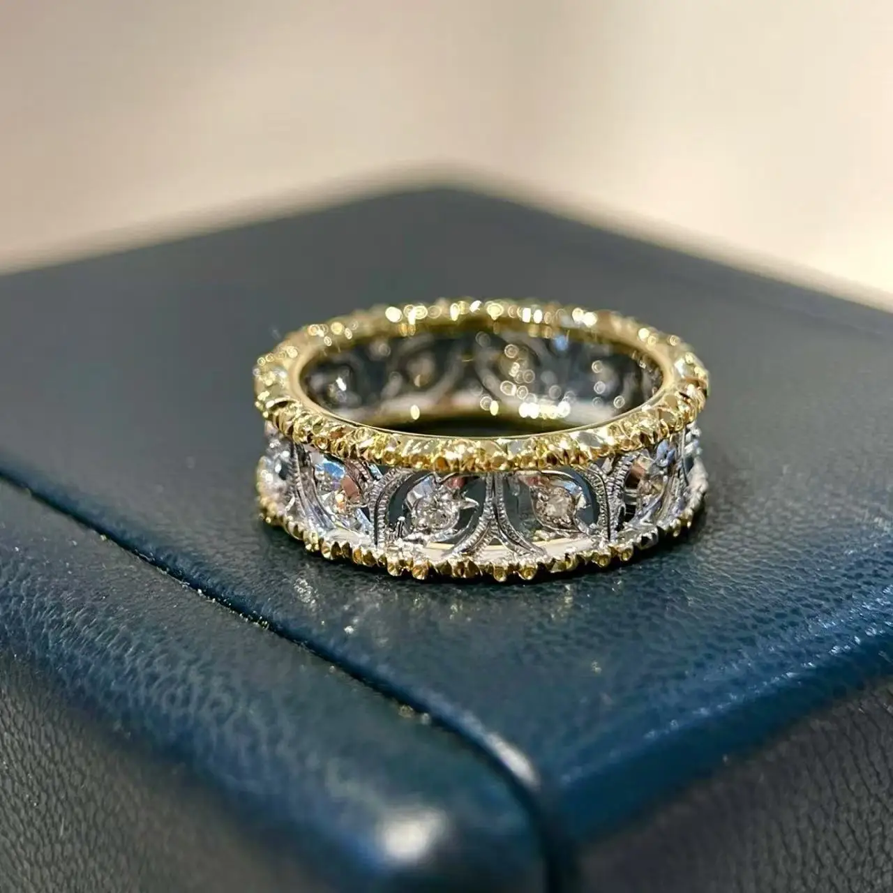 

Кольцо из 100% стерлингового серебра 925 пробы с цирконием AAA, матовое кружево с лавровыми листьями для женщин, ювелирные изделия