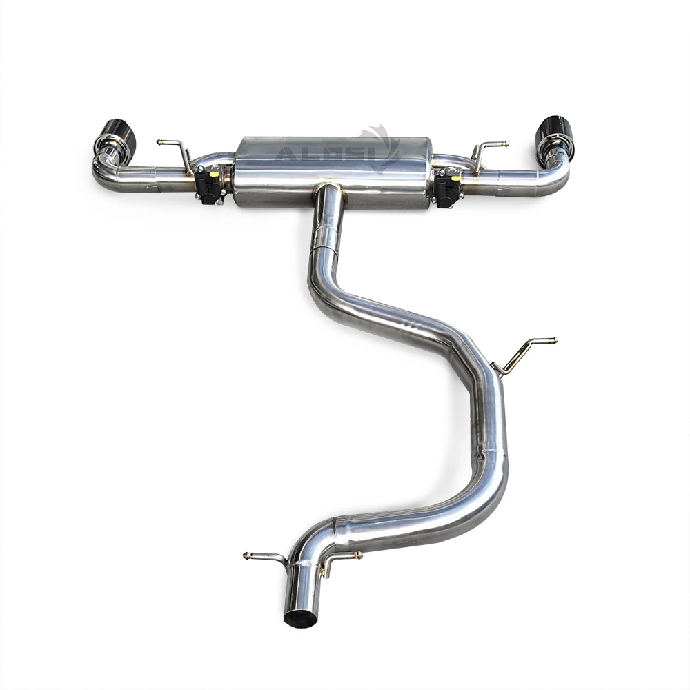عادم Catback لأودي TT MK2 2.0T 2006-2013 نظام عادم صمام الفولاذ المقاوم للصدأ عالي الأداء