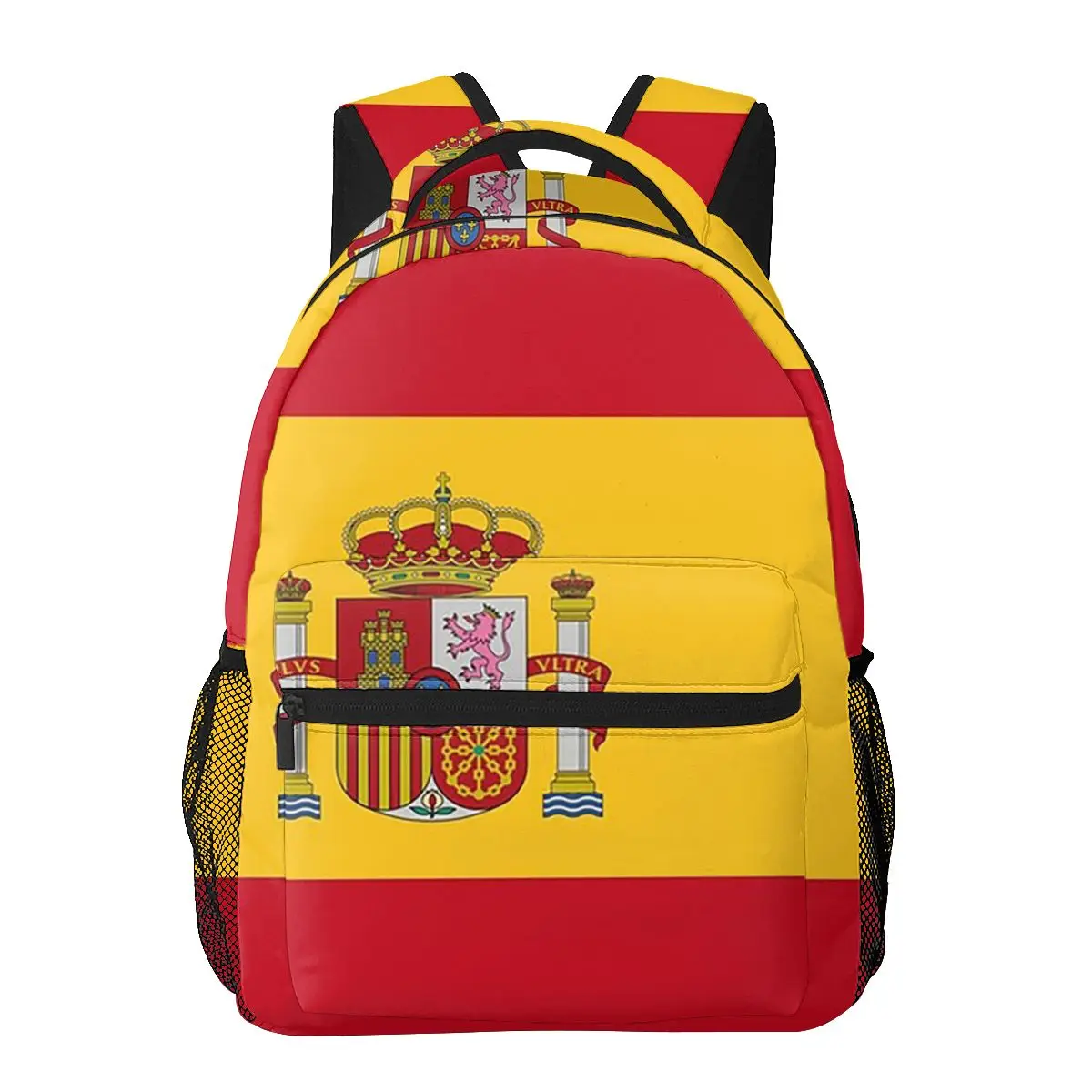 Flag Of Spain Backpacks Boys Girls Bookbag Children School Bags Cartoon Laptop Rucksack Shoulder Bag Large Capacity