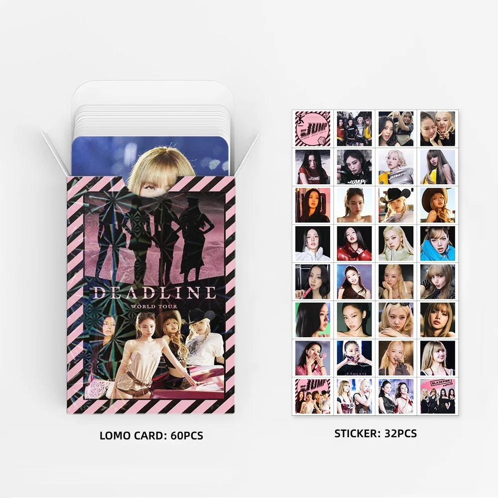 92PCS album music girl group JUMP card sticker HD photo tour concert double sides printing bright film card exquisite Gift