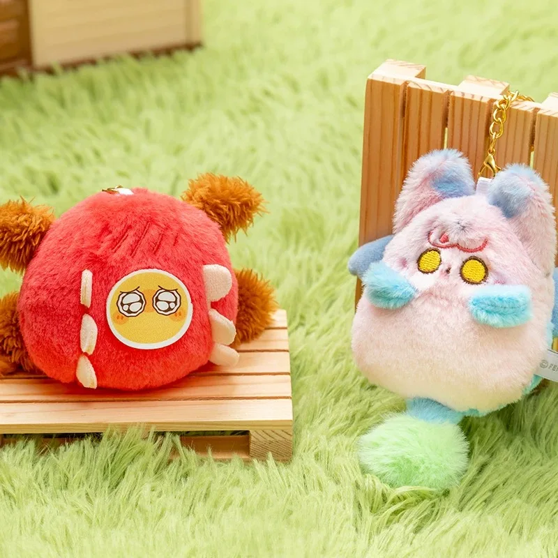 Boneka Plush Seri Bola Bulu Binatang Ajaib Kotak Misteri Gantungan Kunci Anime Lucu Hadiah Mainan Kartun Fashion Misterius