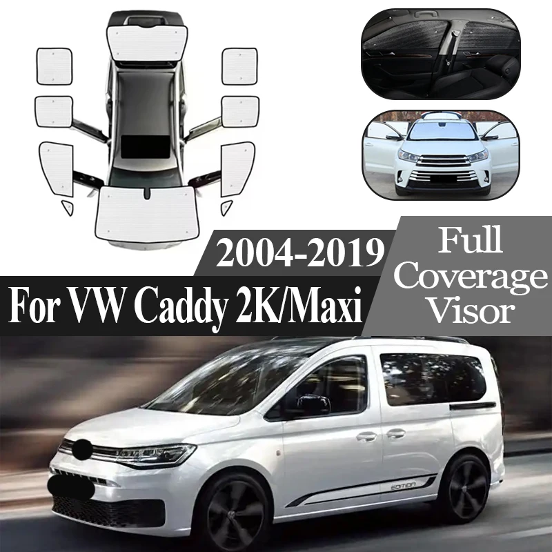 

Автоматический козырек для VW для Volkswagen Caddy 2K Maxi 2004 ~ 2019, анти-УФ-солнце с полным покрытием, солнцезащитный козырек, защитная доска