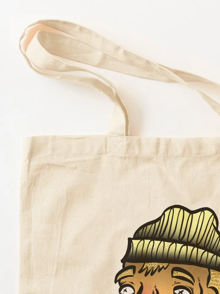 Hovering Fancy Mustache Head Tote Bag reusable grocery bags shopping bag Fabric bag for beach
