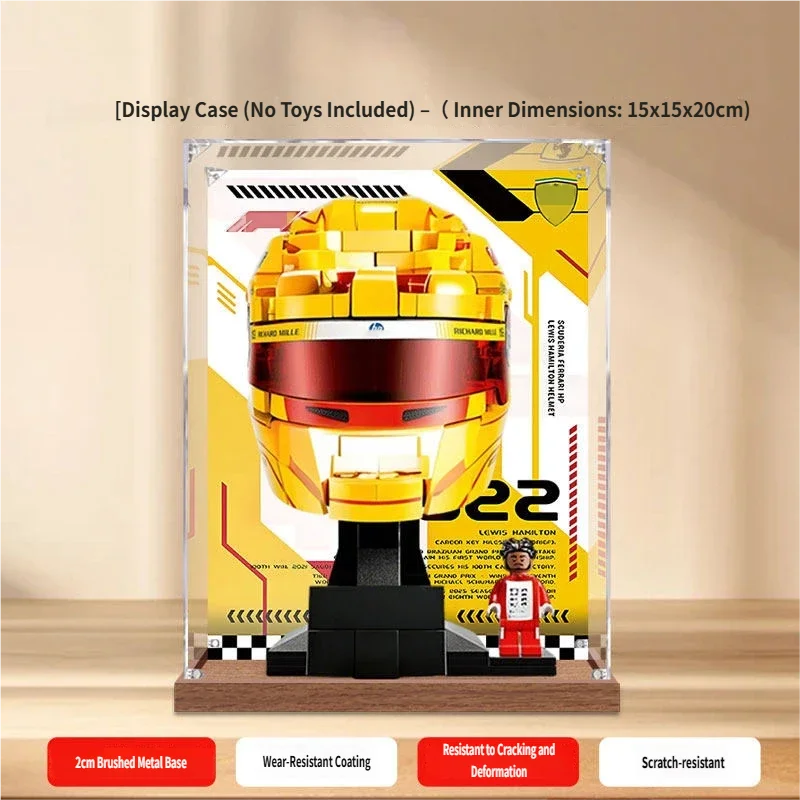 

Прозрачный акриловый демонстрационный футляр для модели шлема Lego 43022, прозрачный демонстрационный бокс, совместим с моделью 43022 (только демонстрационный футляр)