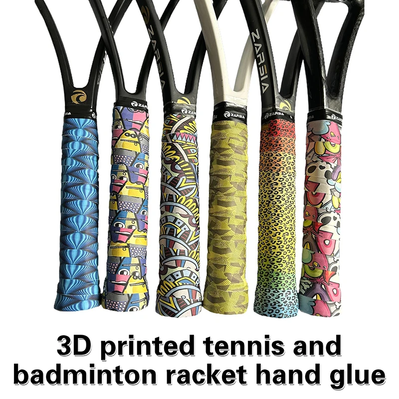 Double-Sided Adhesive 3d Instant Printing Sweatband Tennis Racket Hand Gel Soft Non-Slip Sweatband