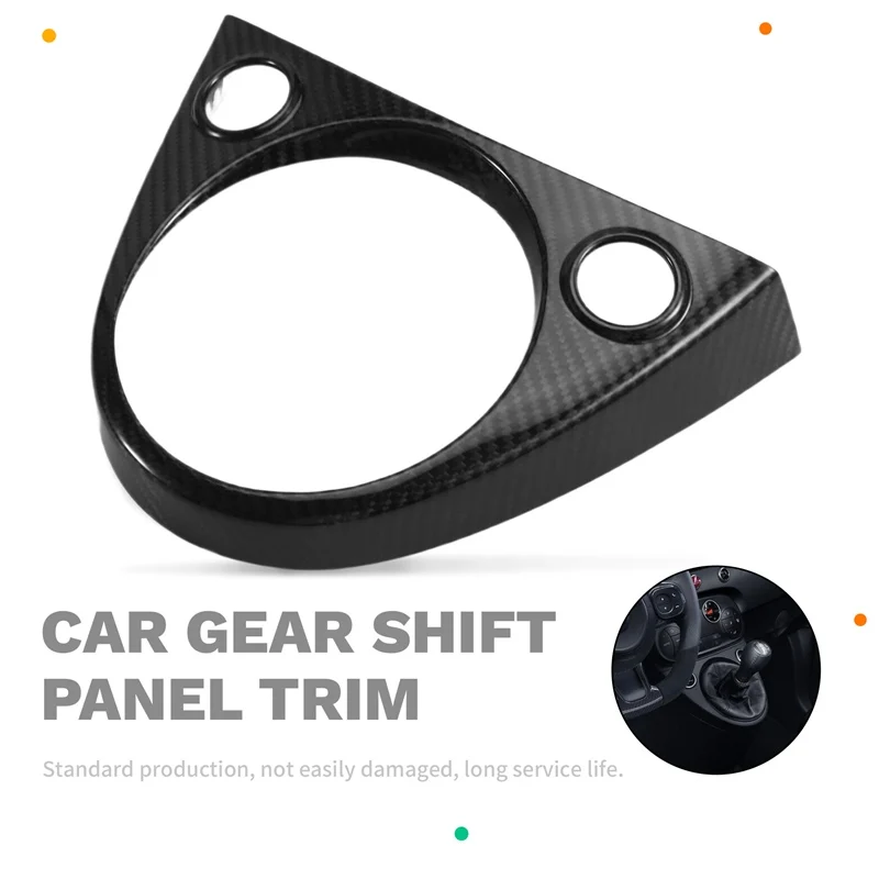 Super Sale Hard Dry Carbon Fiber Car AT/MT Gear Shift Panel Trim Sticker for Abarth 595 695 for Fiat 500