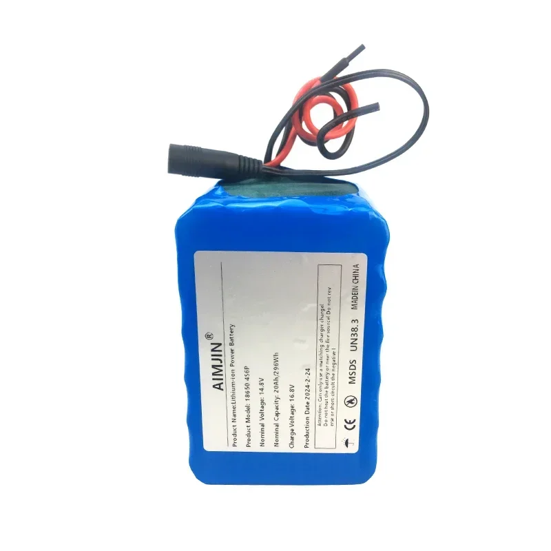 4S6P 14.8V 20Ah  Li-Iom Battery Pack 18650 for Night Fishing Lamp Heater Miner's Amplifier Batteries with BMS+16.8V Charger