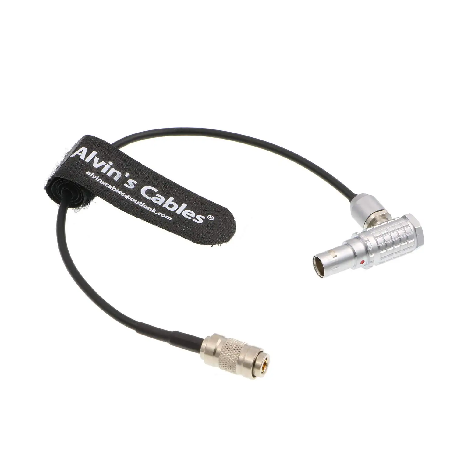 

Alvin's Cables Red Komodo Timecode Cable Timecode Sync Box DIN Male to EXT 9 Pin Male Right Angle Time Code Cable