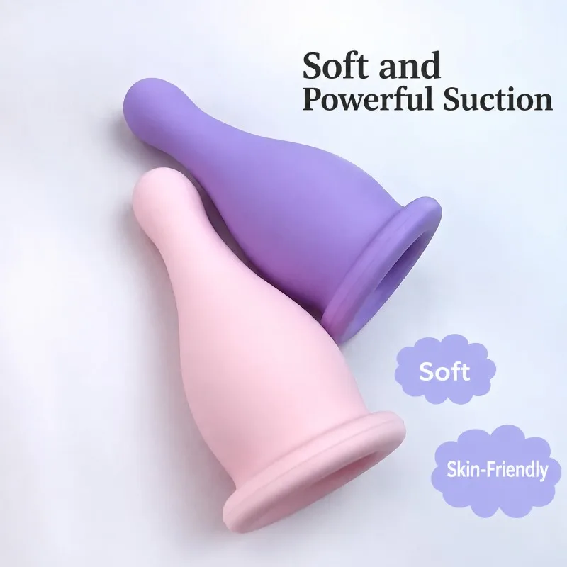 Silicone Facial Cupping Cup Home Use Moisture Scraping Vacuum Negative Pressure Beauty Lifting Slide Massage Soft Skin-friendly